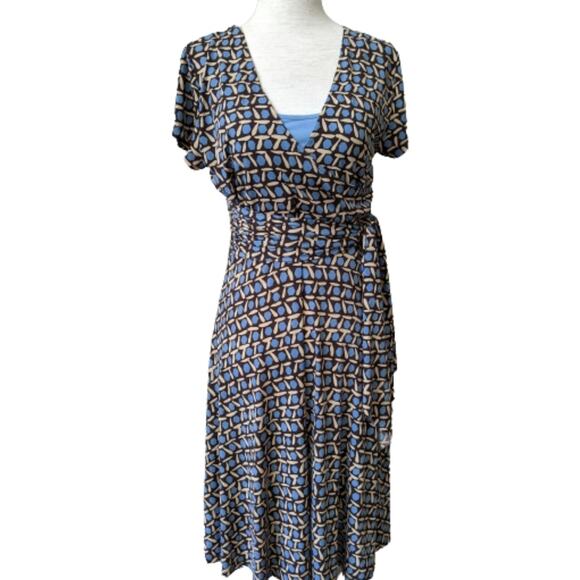 John Paul Richard Petite Midi Wrap Dress PS - Picture 2 of 9